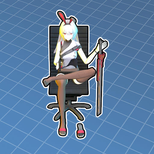 【少女前线2：追放】克罗丽科嚣张坐姿——【Girls' Frontline 2: Exilium】Charolic arrogant sitting posture