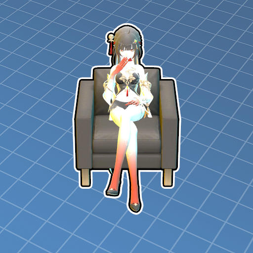 【崩坏：星穹铁道】灵砂翘腿坐姿——【Honkai: Star Rail】Lingsha cross legged sitting posture