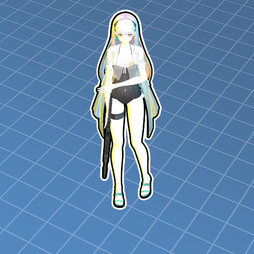 【少女前线2：追放】托洛洛放松站姿——【Girls' Frontline 2: Exilium】Tololo Relaxes Standing Position Holding