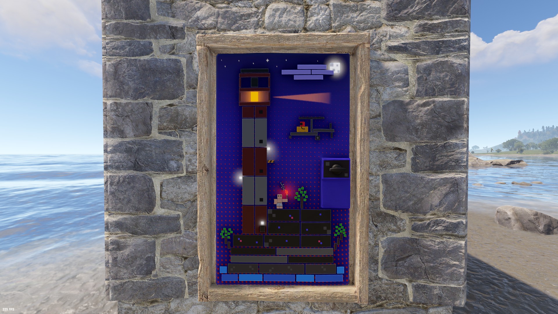Blocky Lighthouse Door