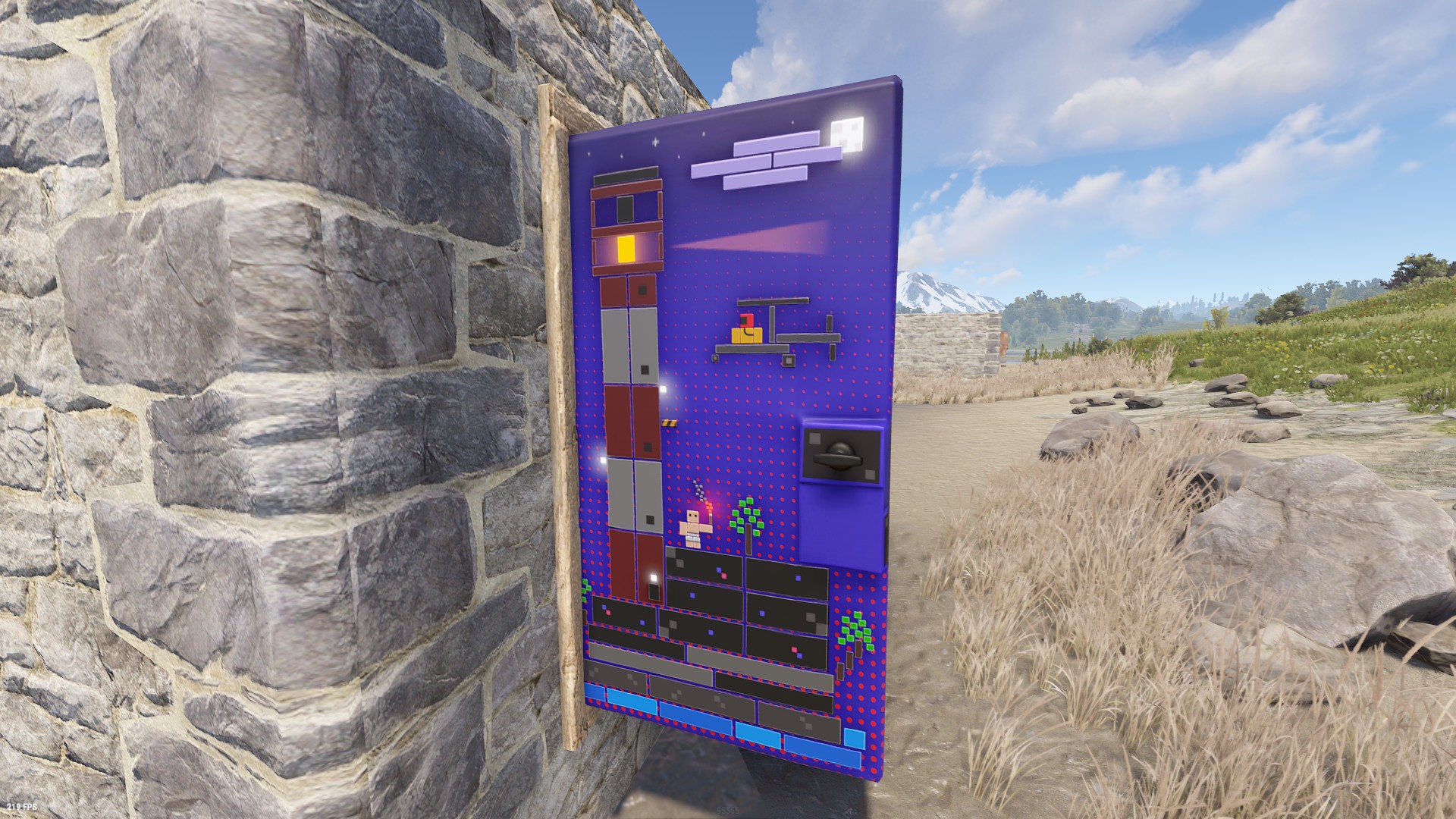 Blocky Lighthouse Door