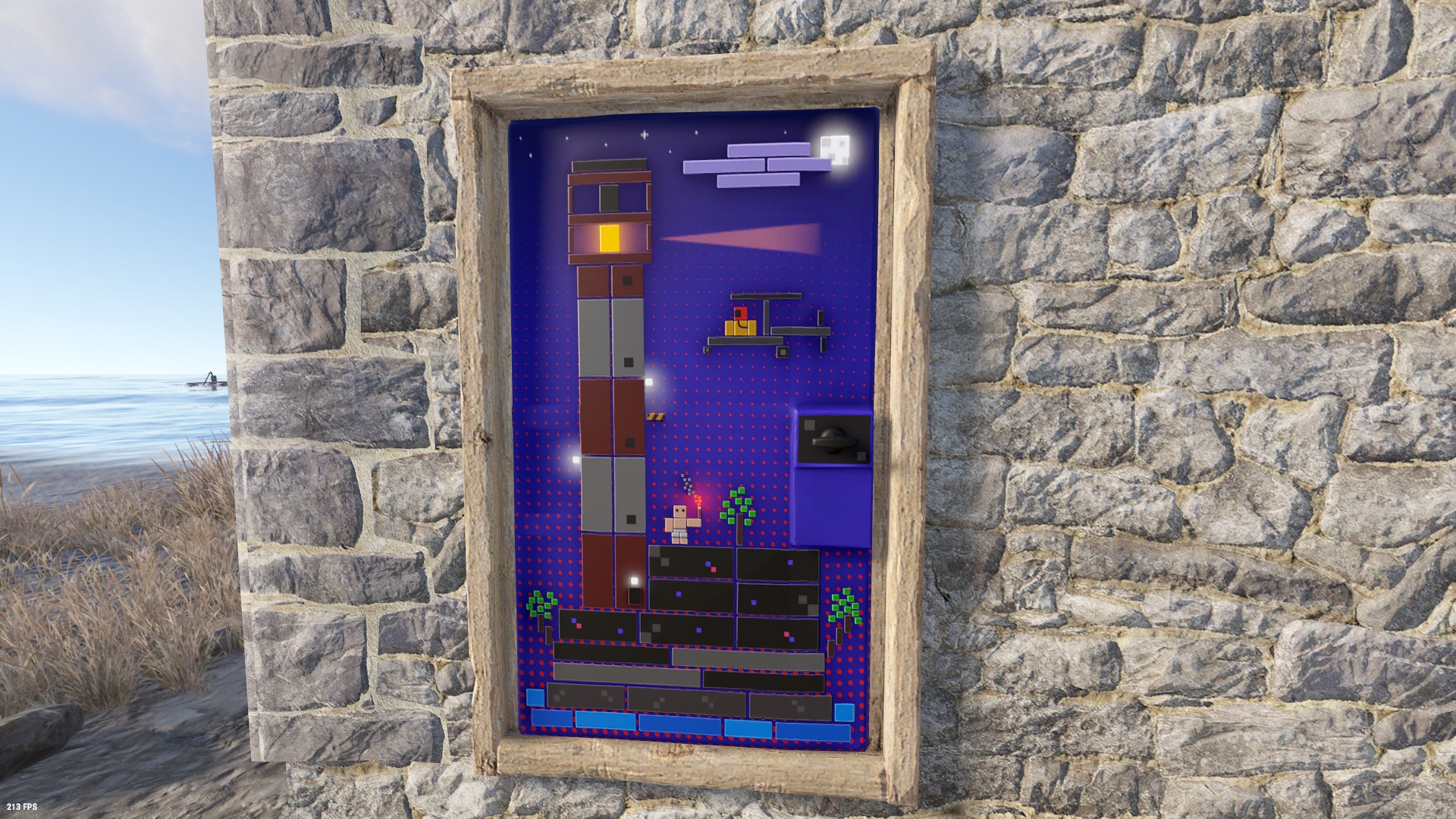 Blocky Lighthouse Door