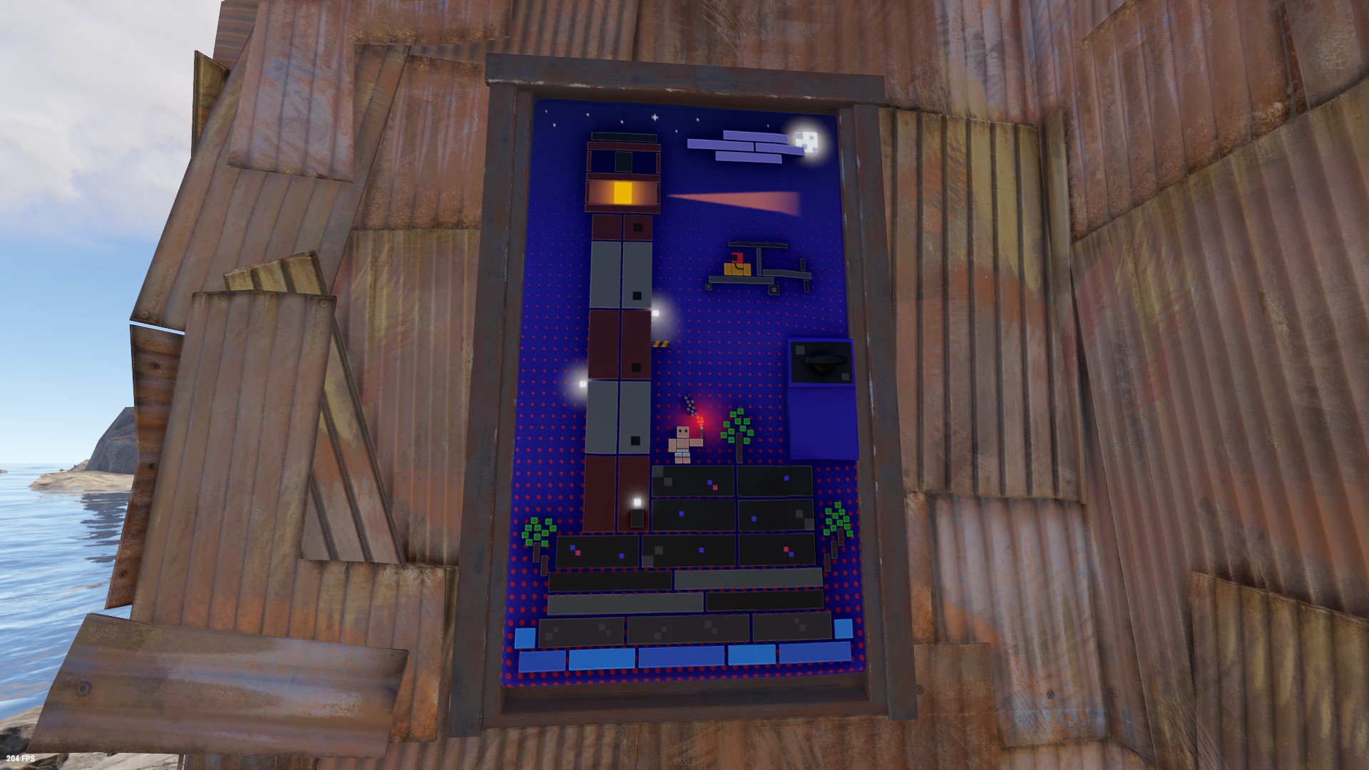 Blocky Lighthouse Door