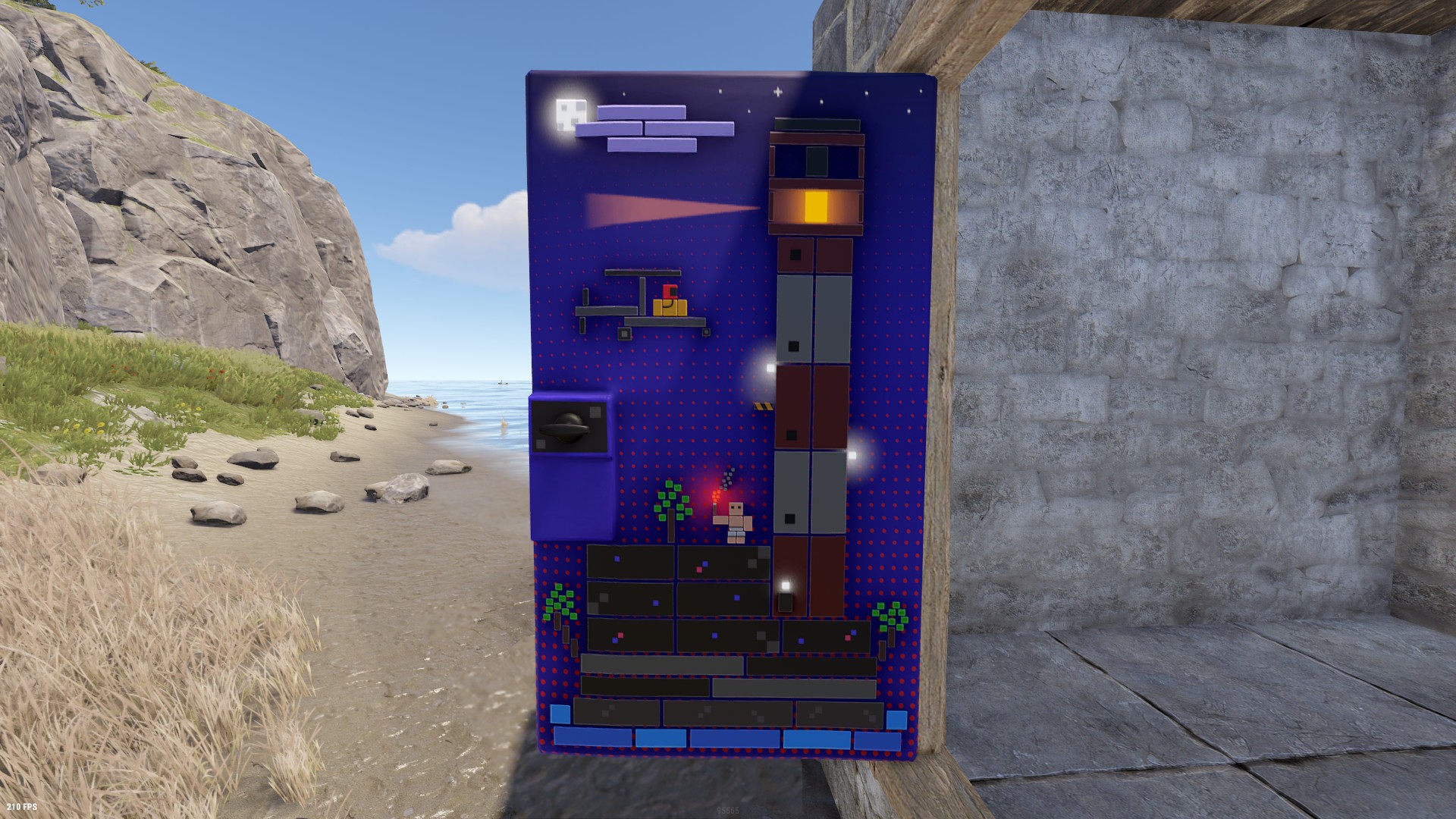 Blocky Lighthouse Door