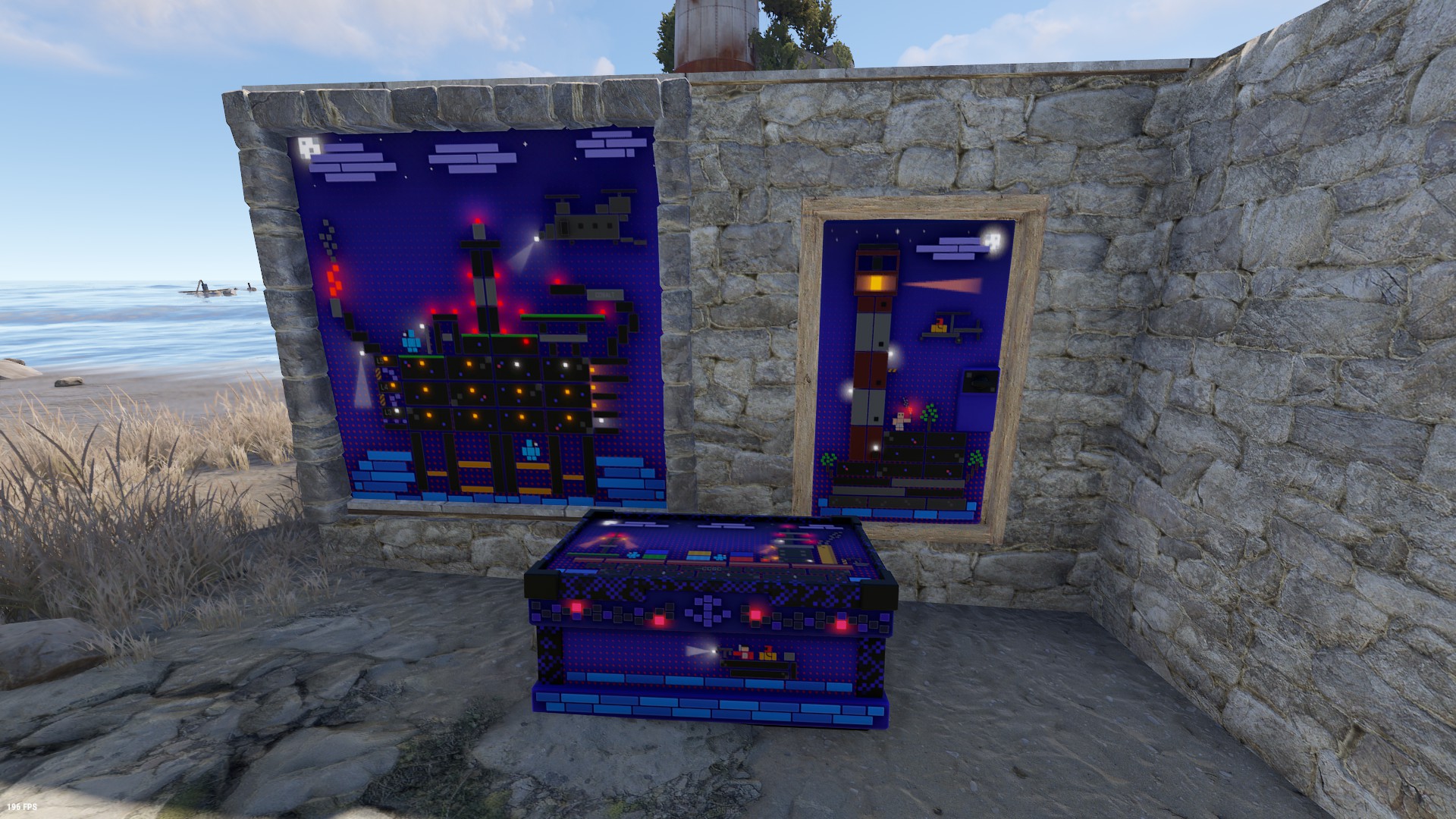 Blocky Lighthouse Door