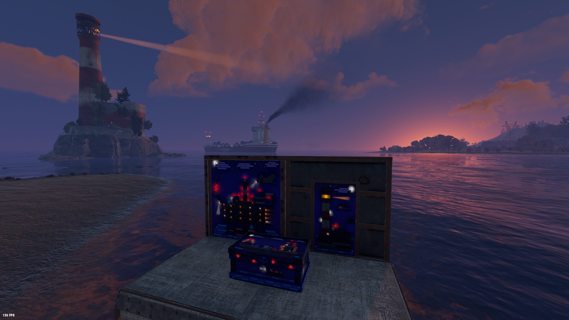 Blocky Lighthouse Door