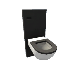 TS4 Modern toilet - black seat