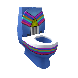 TS4 Colorful toilet - blue