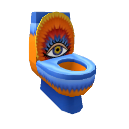 TS4 Colorful toilet - orange