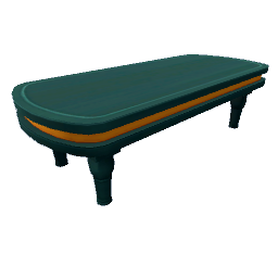 TS4 Old-fashioned coffee table - teal