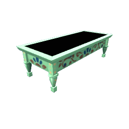 TS4 Mirror top table - green