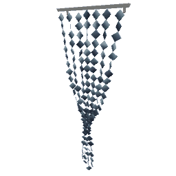 TS4 Bead curtain - silver