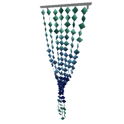 TS4 Bead curtain - blue
