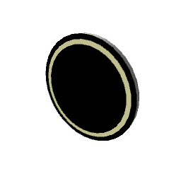 TS4 Circle mirror - yellow light