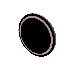 TS4 Circle mirror - pink light