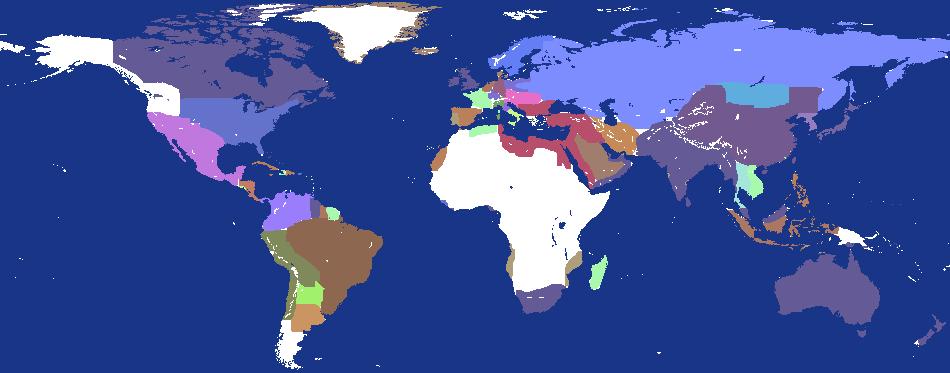 World Map 1800's