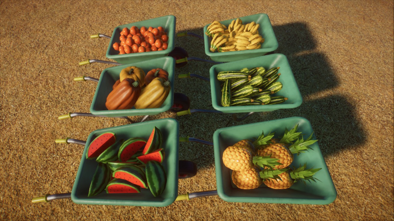 Fruit and Veg Wheelbarrows