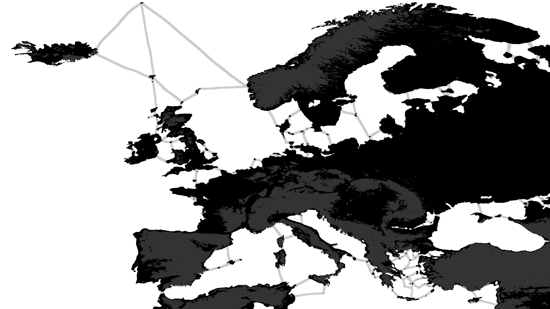 Europe, but the sea level rose by 50 meters