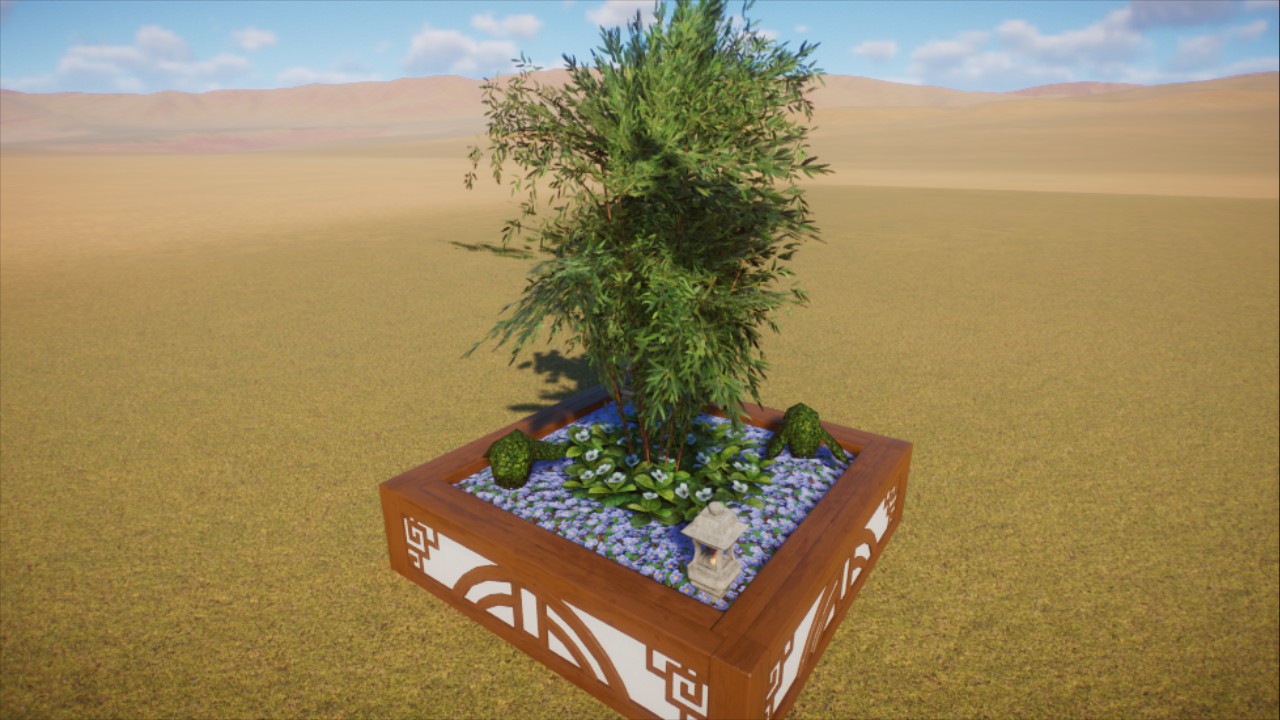 Small Asian Bamboo Planter