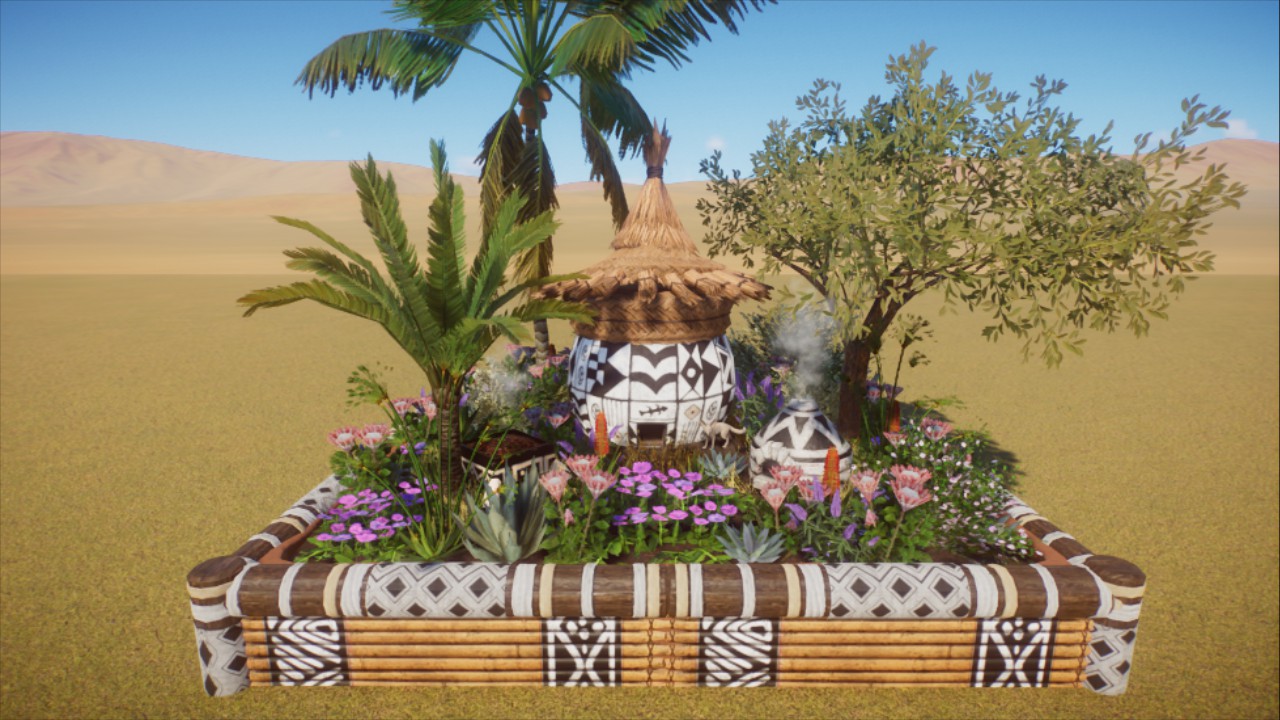 African Hut Planter