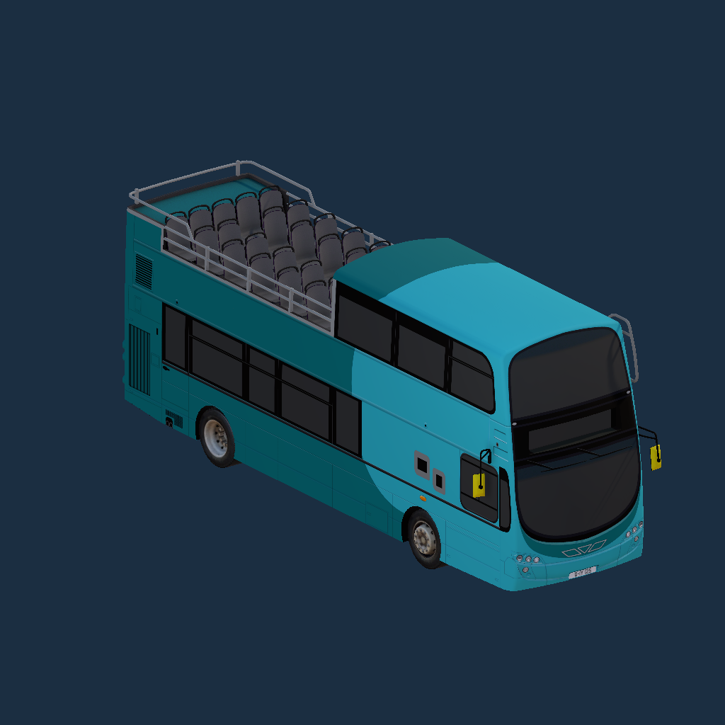B9TL (Eclipse Gemini 2) Partial Open Top - Unbranded Coaster Livery
