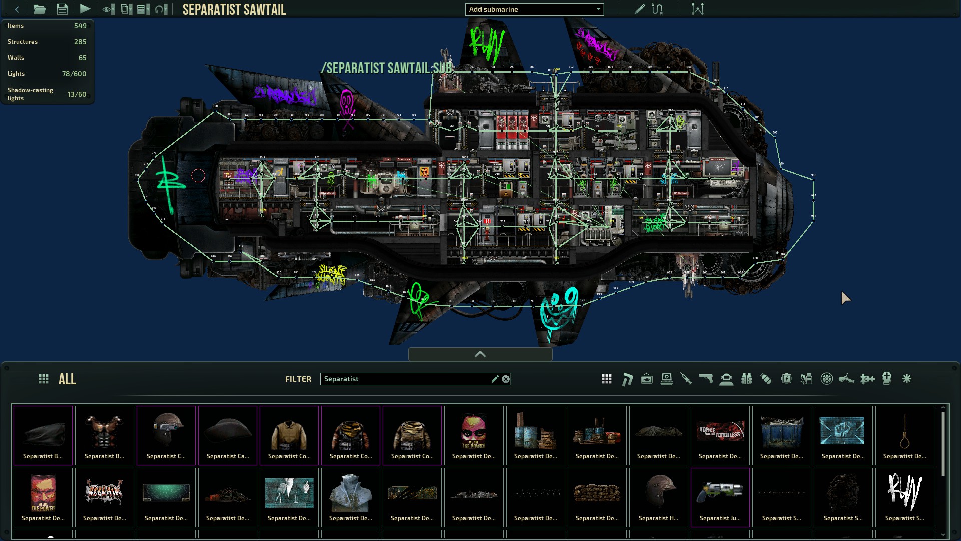 Separatist Sawtail – Barotrauma Mod