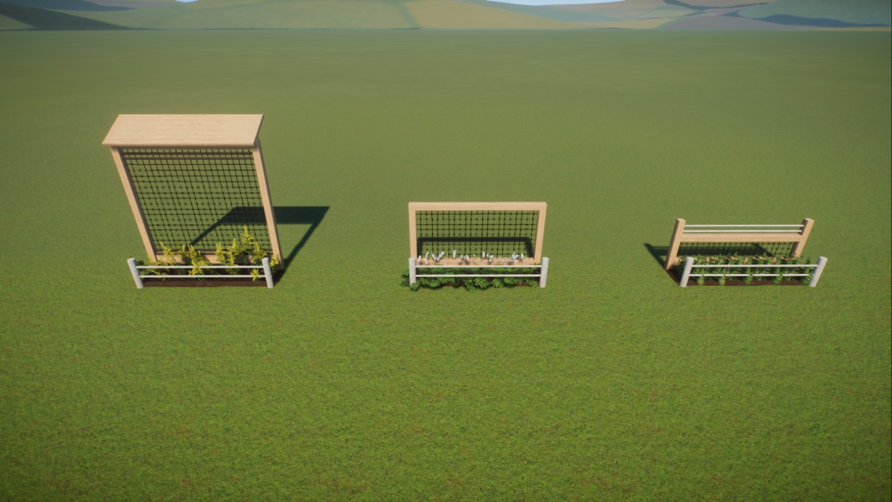 Mesh Fence Set (Base Game Only) By Adamup