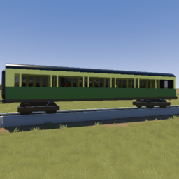 SR Maunsell Coach - Green and creme (Composite)