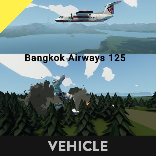Dash 8 q100 Bangkok Airways(destructible)