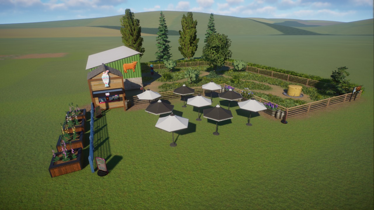 Milk Shake Shed and Cow Enclosure
