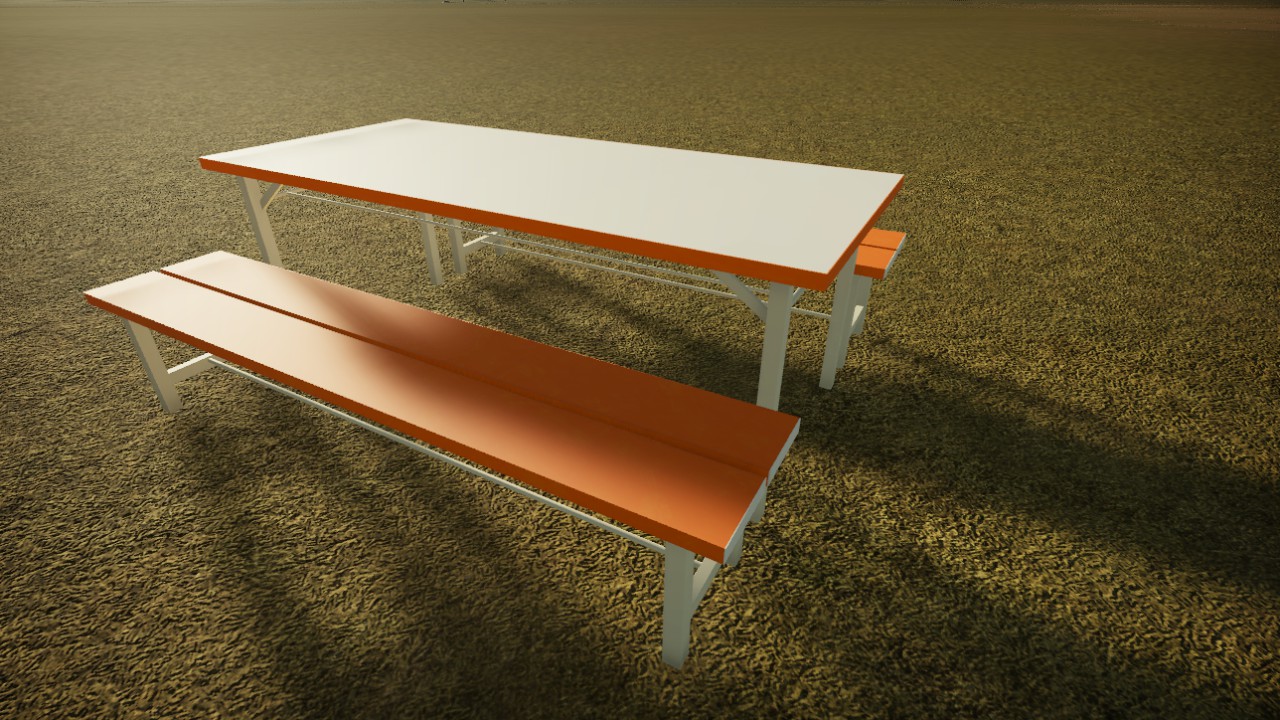 Pool Shop Table & Bench
