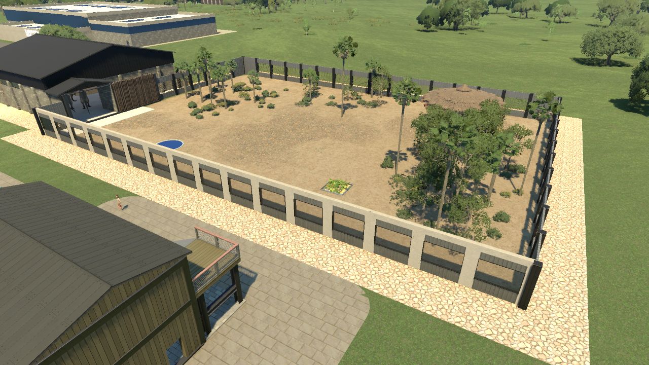 Small Enclosure with shelter and sun shade