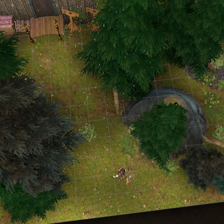Witch's Cabin in woods