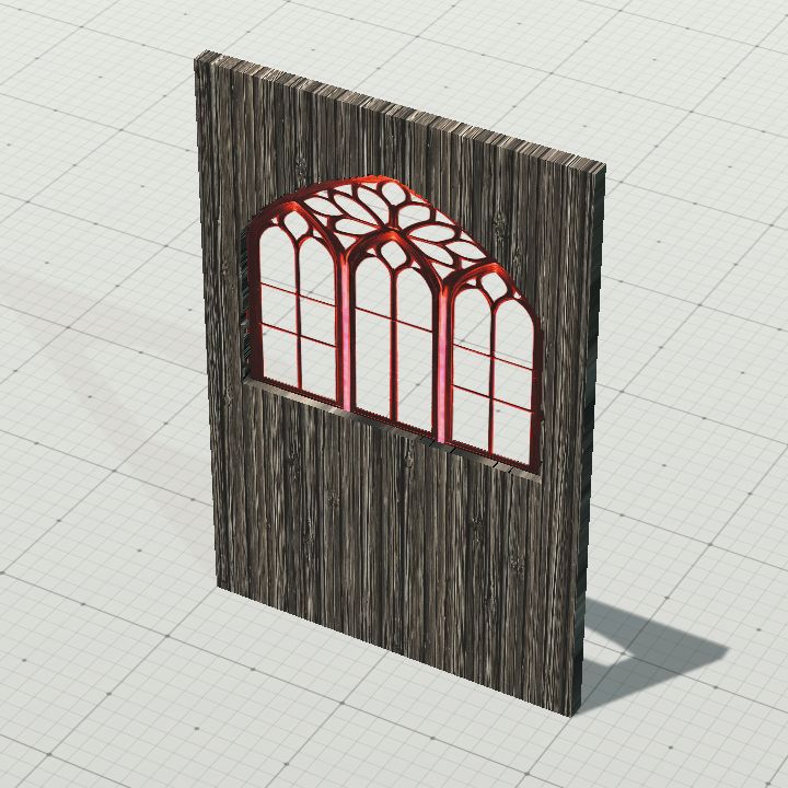 TW7WOODdoubllewid red window
