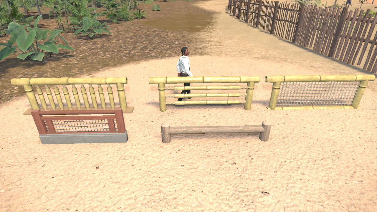 A few fences/railings