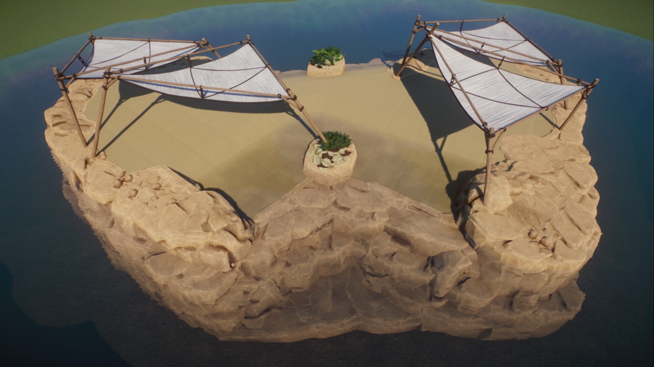 Sea Lion island with sun shades preview