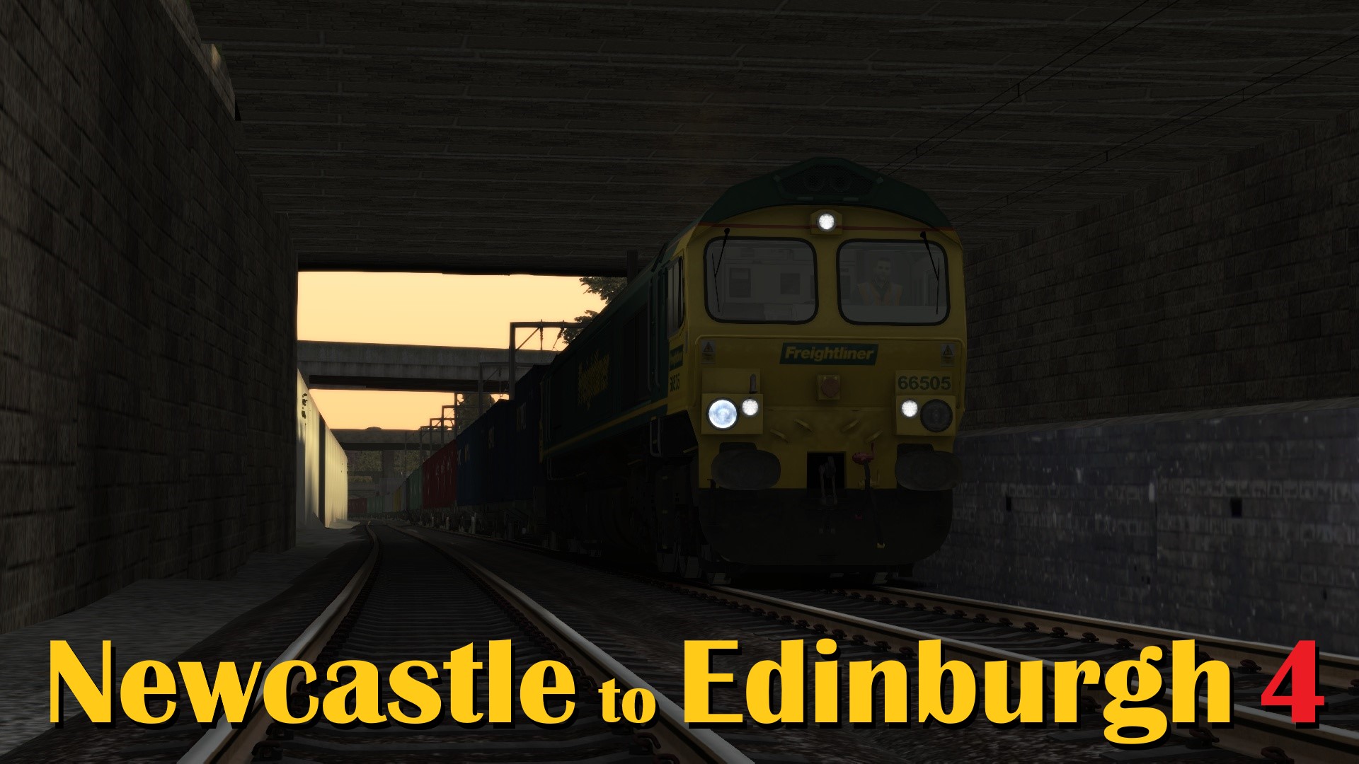 N.S1154 Freightliner Class 66 into Newcastle - then North