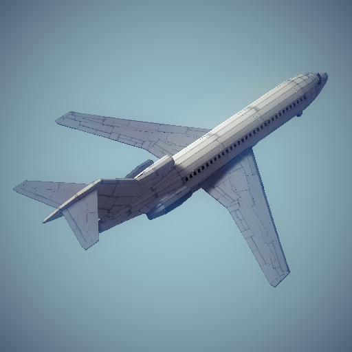 727 plain with windows