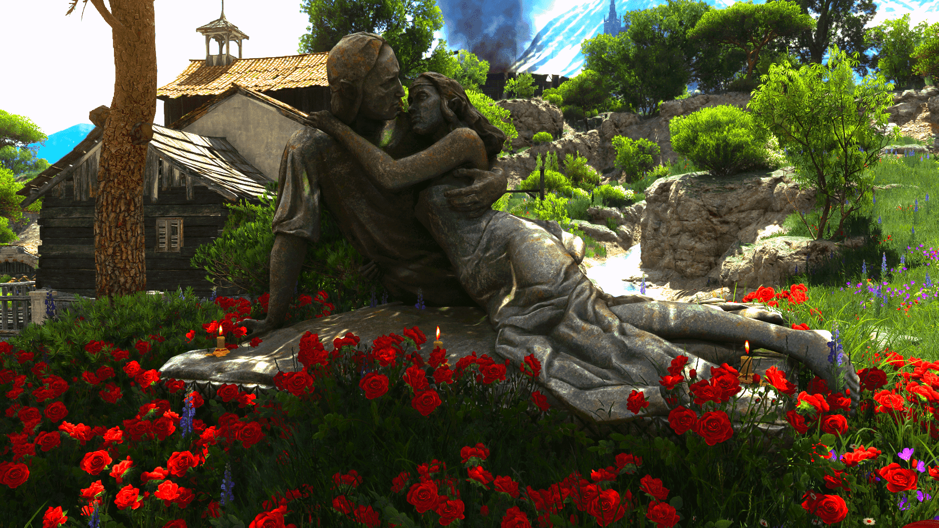 Rose of Remembrance Statue for Corvo Bianco