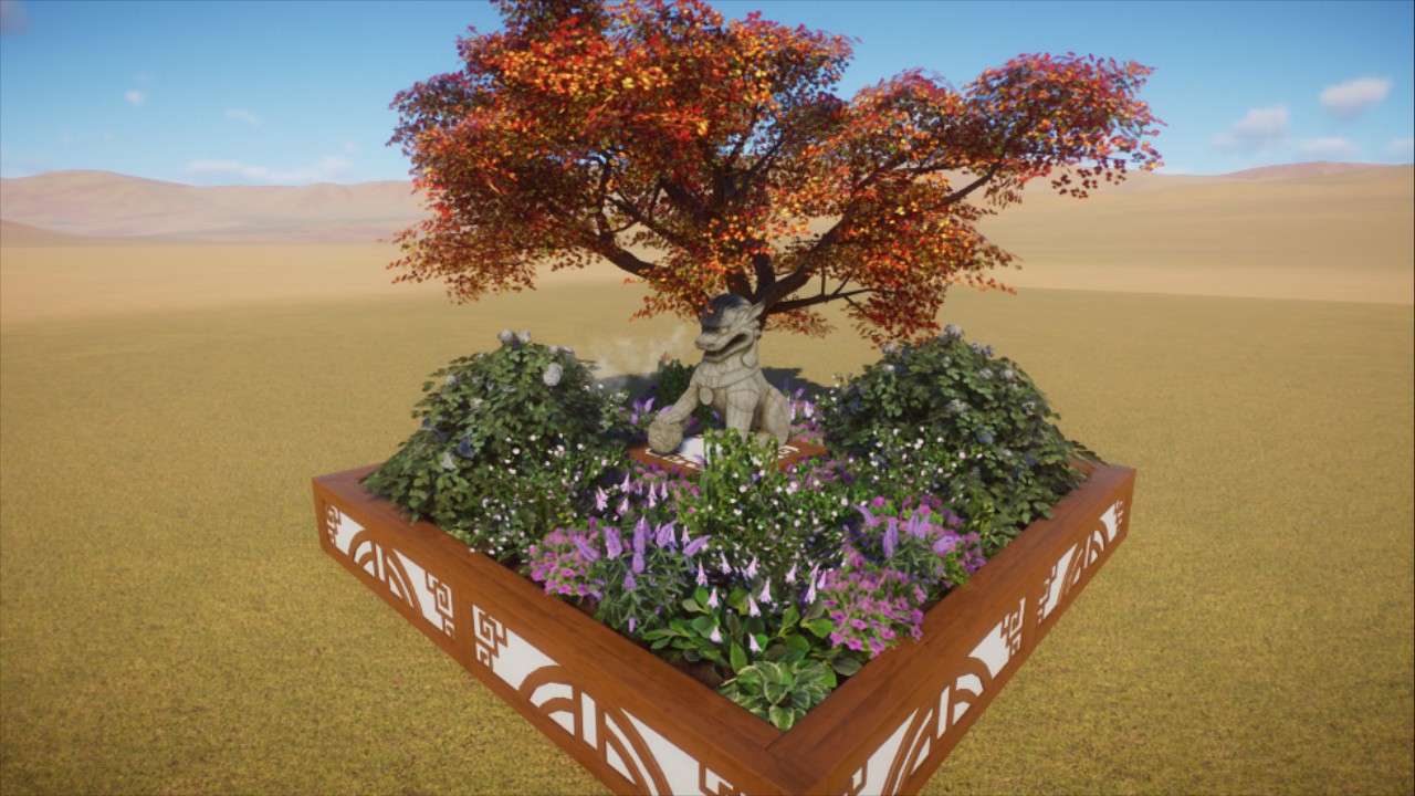 East Asian Dragon Planter