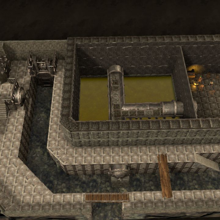Sewers with secret hideout