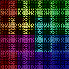 24x24 Flat Hilbert's Curve