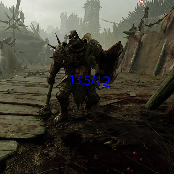 Display Chaos Warrior's shield's Health