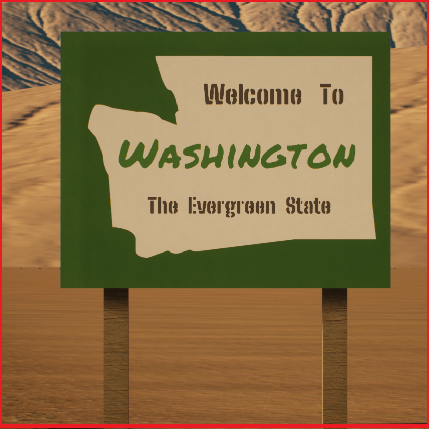 Welcome To Washington Sign preview