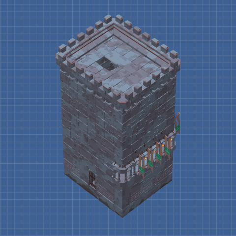 7x6 MAX Integrity Tower + Inner Stone Staircase + Window Level (RIGHT CORNER PIECE)