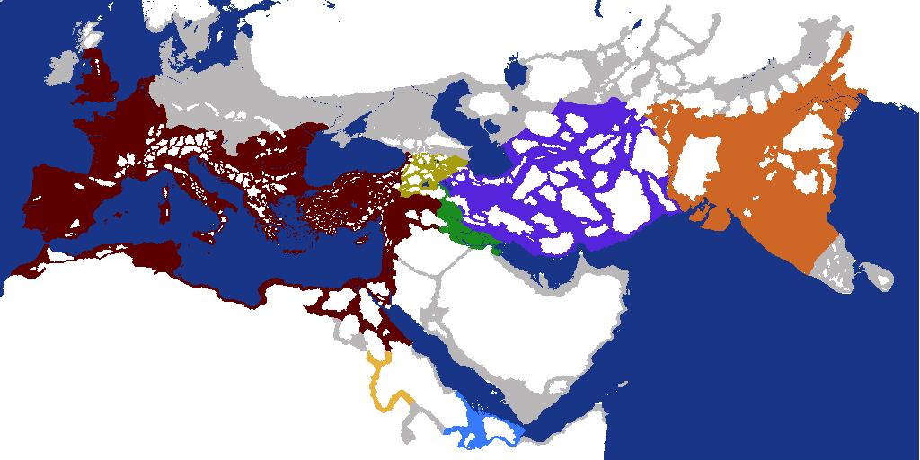 Ancient World (mostly accurate) 120 ad map