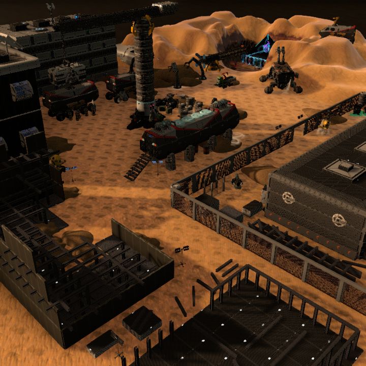 scifi map ghost town - construction site