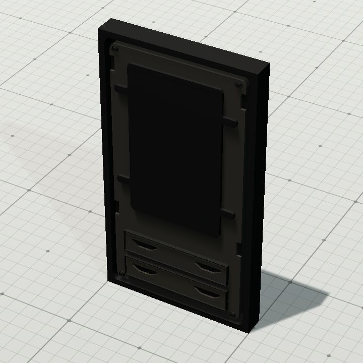 Scifi wall 6 black