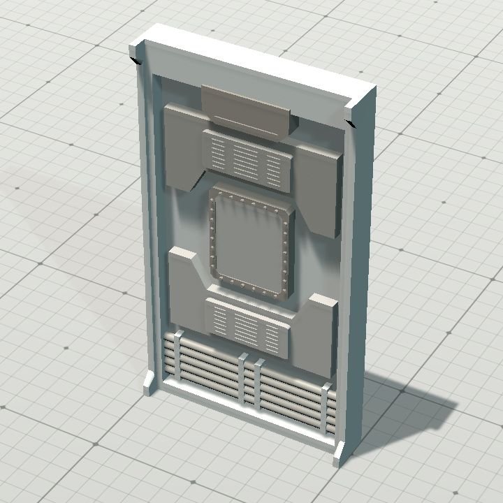 Scifi wall 10 white