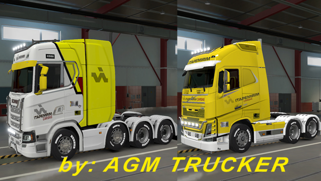 SKIN TRUCK VOLVO FH E SCANIA S 8X4 (NILDO GOMES GAMER) - CANAL AGM TRUCKER
